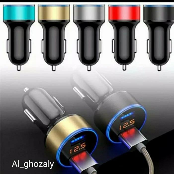 USB Charger + Volt meter mobil motor