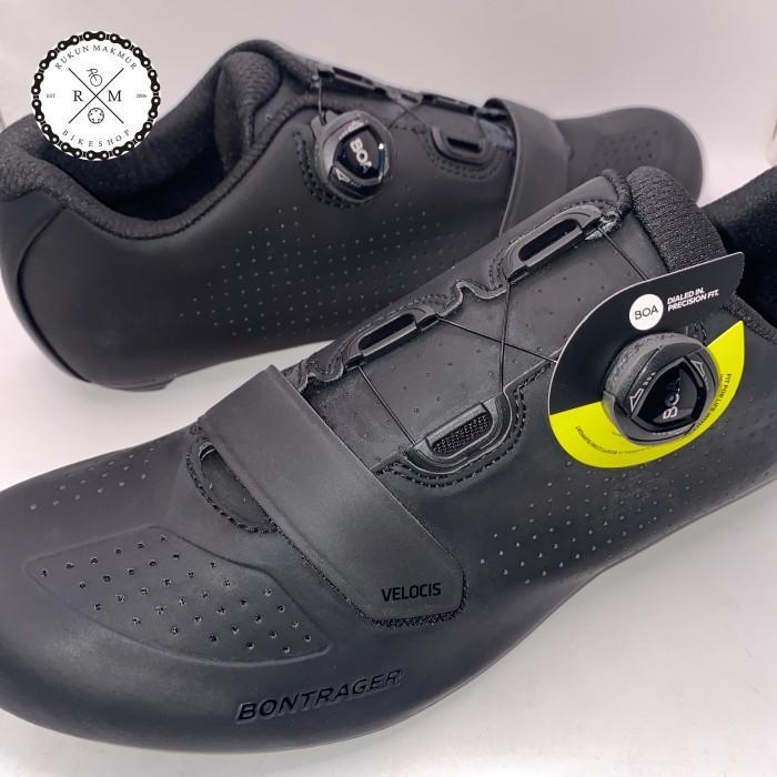 Bontrager Velocis Men Road Bike Cycling Wide Shoes Oclv Carbon With Boa Dial Lock - Sepatu Sepeda
