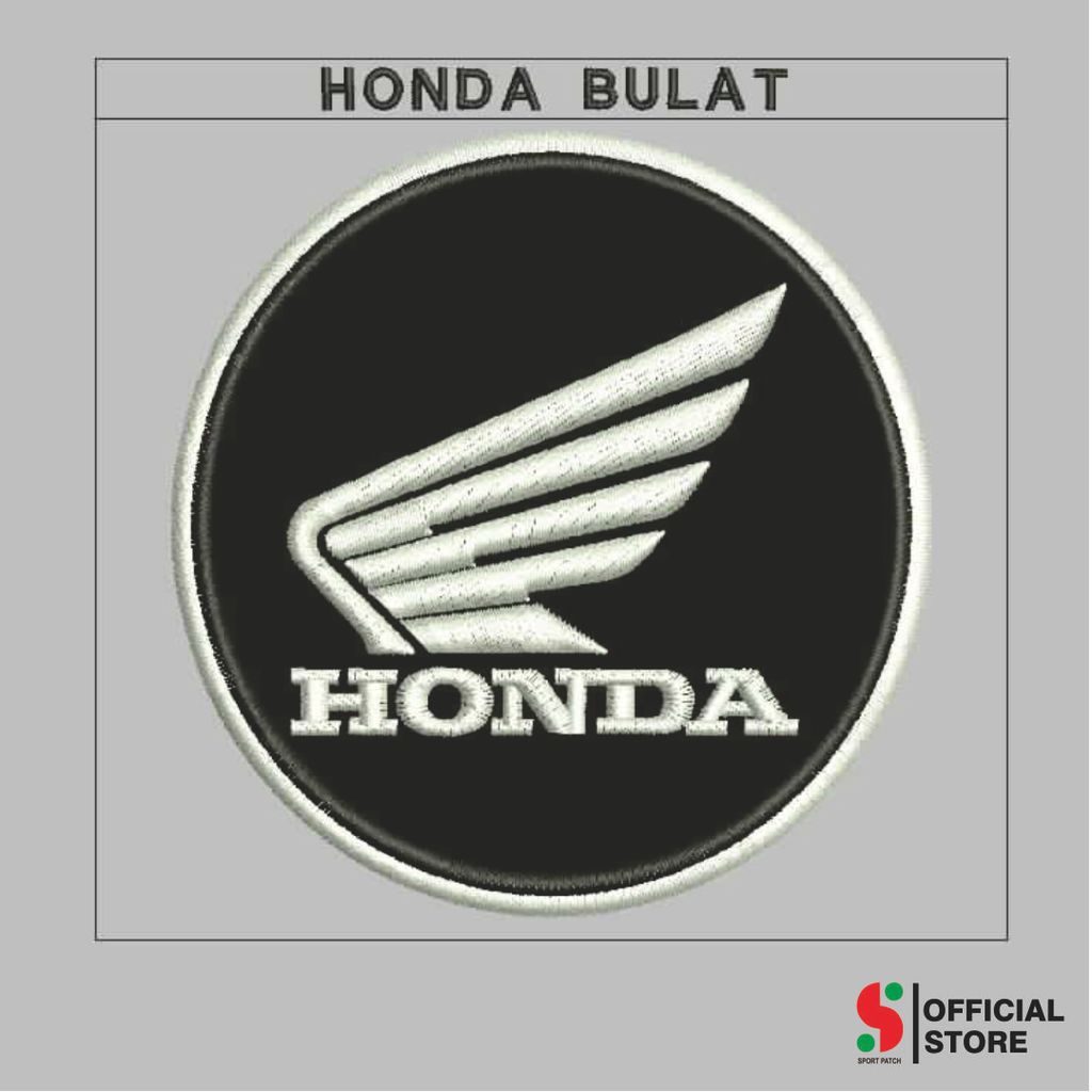 SPORT-324 PATCH BORDIR KOMPUTER LOGO/EMBLEM LOGO HONDA BULAT