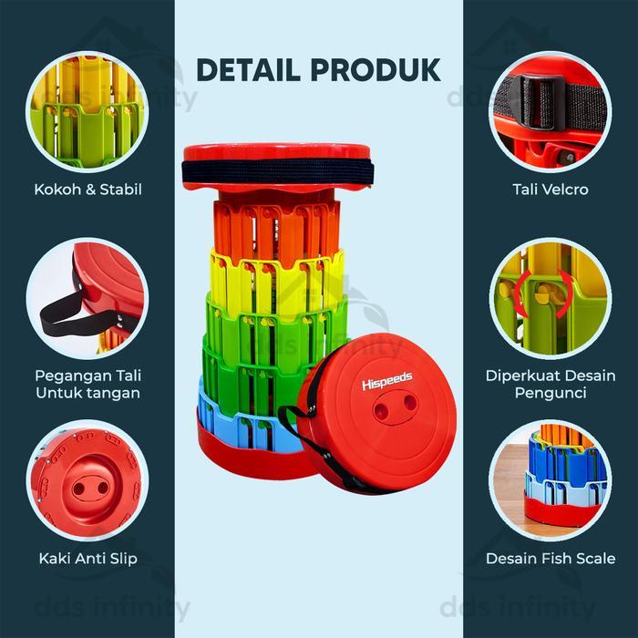 delonfx- Bangku Portable Bangku Portable Tas Bangku Lipat Portable