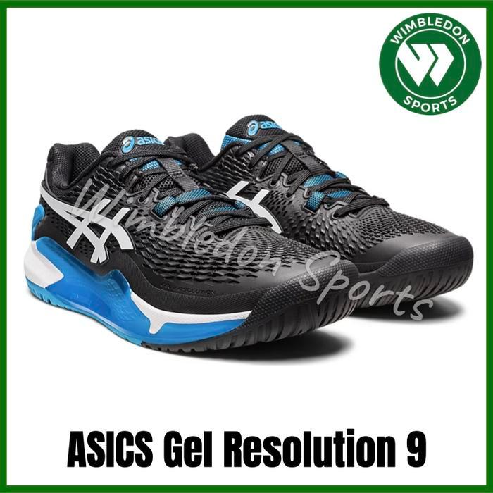 Sepatu Asics GEL-RESOLUTION 9 Black/White / Sepatu ASICS ORIGINAL