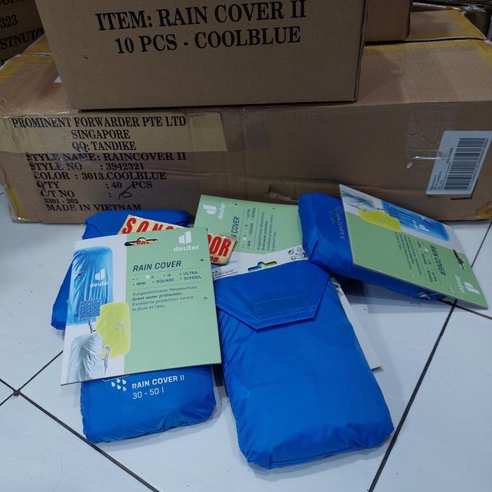 Deuter Raincover 1 2 3 Rain Cover Bag Coverbag Sarung Tas Original