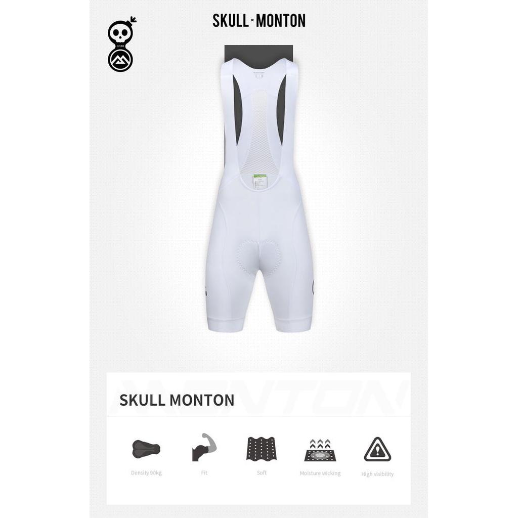 Celana BIB MEN Pria Monton Urban Skull Monton White / BIB