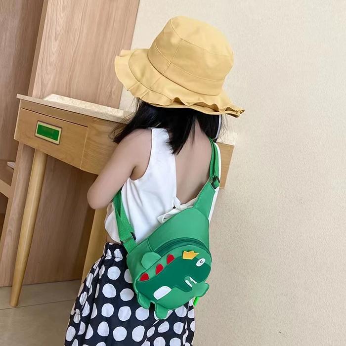 Premium Tas Dino/ Tas Anak Dinosaurus/Tas Selempang Anak Laki-Laki & Perempuan Original