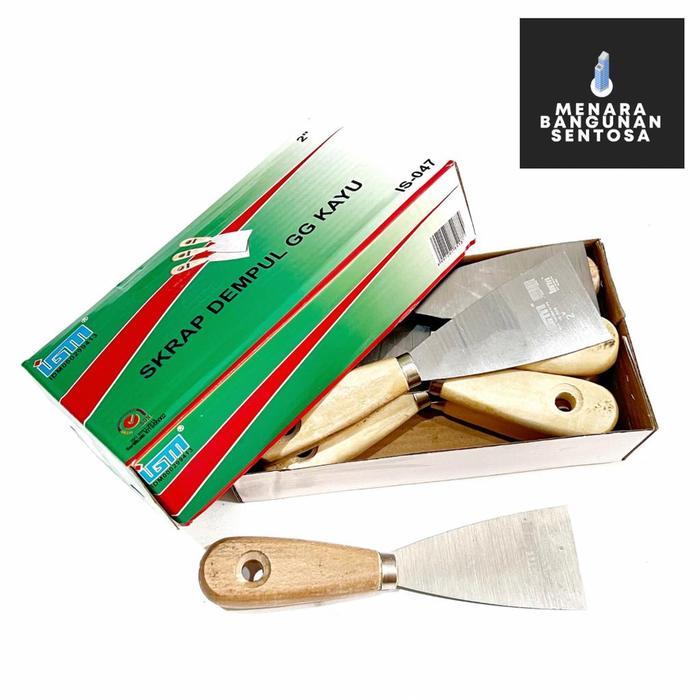 Kapi Kayu IGM Baja Asli 2" Inch - Kape Pisau Dempul Scapper
