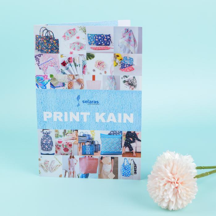 Buku Katalog Kain Bahan Sample Kain Selaras Printing