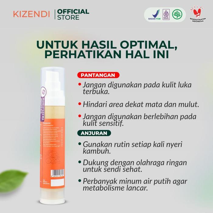 Kizendi Krim Herbal Oles Pereda Nyeri Sendi Pegal Linu Otot Kaku Mahkota Dewa #Gratisongkir