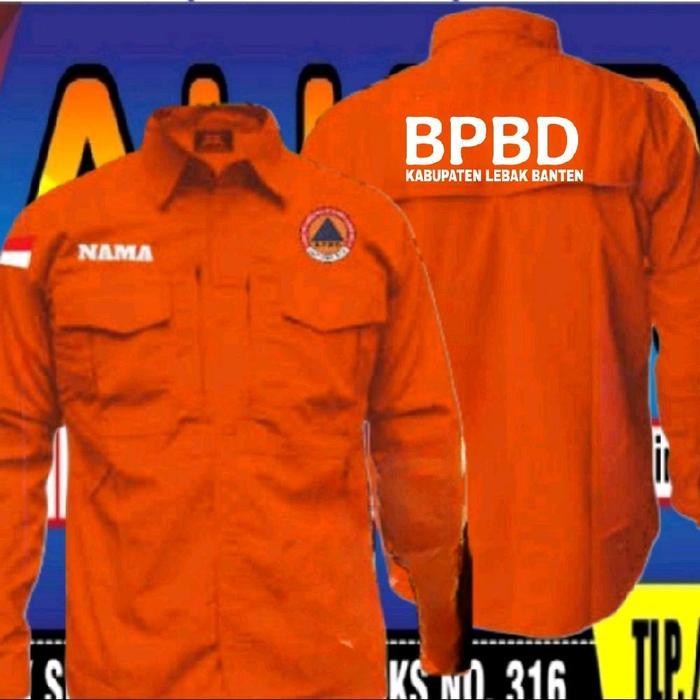 TERLARIS kemeja tactical BPBD baju tactical BPBD full bordir seragam tactical BPBD kemeja BPBD baju