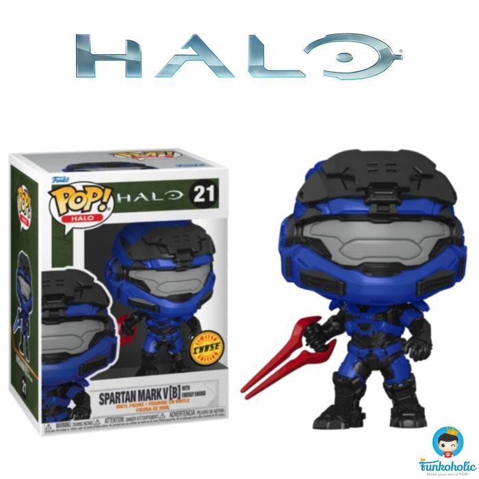 FUNKO POP HALO SPARTAN MARK V[B] WITH RED ENERGY SWORD LIMITED CHASE