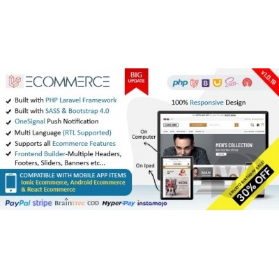 Laravel Ecommerce - Script PHP Website