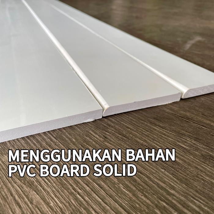 NEW Plint Lantai PVC 8CM Accessories Flooring Aksesoris Lantai Polos Variant warna Hitam Putih