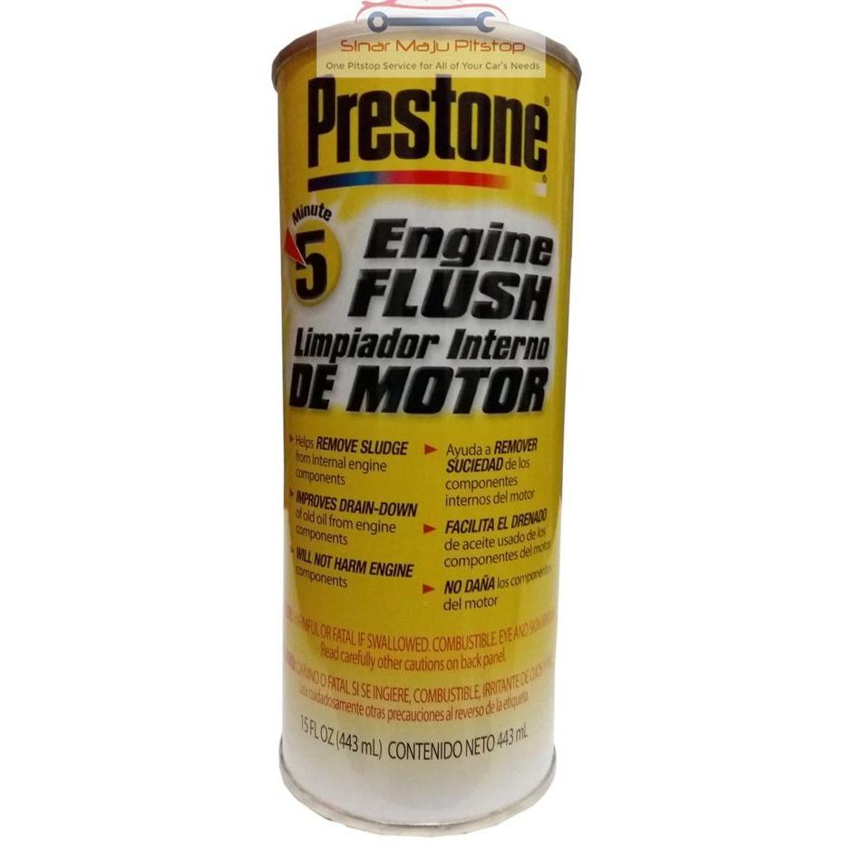 Flush Oli / Pembersih Mesin / Ganti Oli - Prestone Engine Flush 443 Ml Original