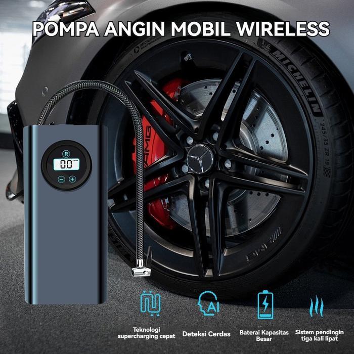 Pompa Ban Mobil Elektrik Portable Mini Multifungsi Pompa Udara Mobil Pompa Udara Ban Portable Pompa