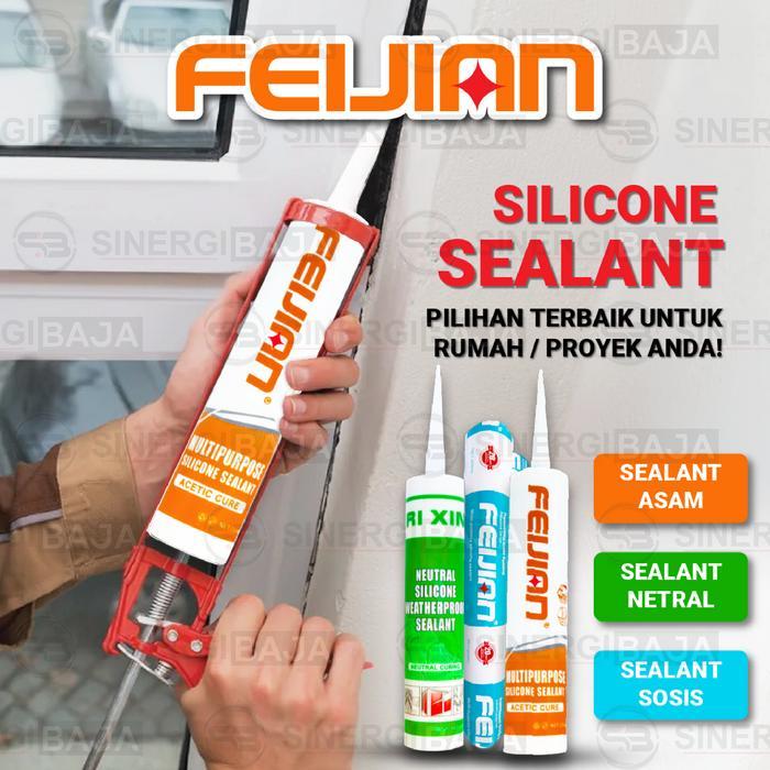 Sealant Neutral Silicone / Sealant Netral / Sealant Kaca - Ri Xin