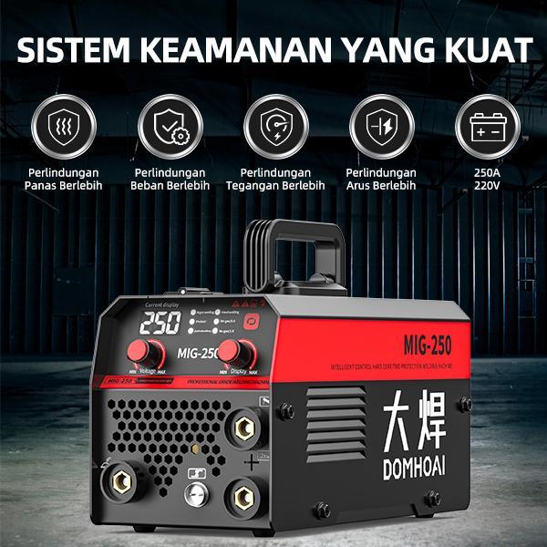 READY DOMHOAI 3IN1 Mesin Las Mig-250 Las Listrik Profesional Inverter Mesin Las Pengelasan Laser