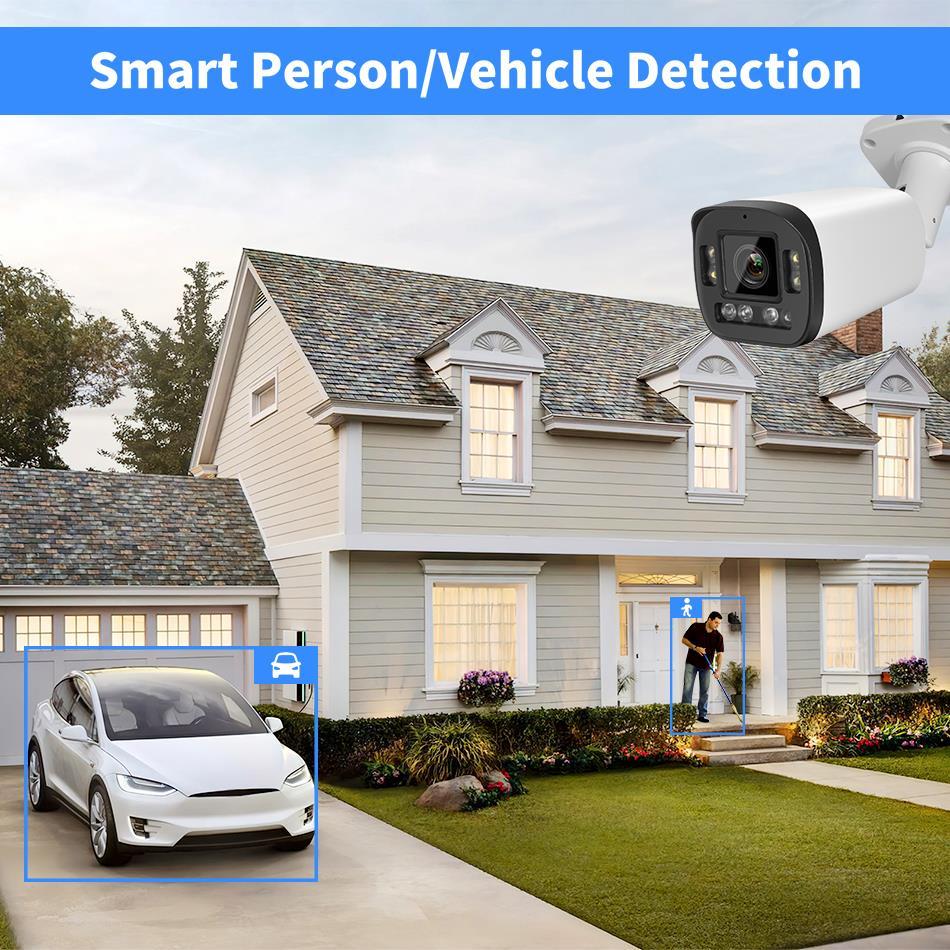 Hikvision Compatible 5/8MP 2.7-13.5MM 5X Zoom Outdoor IP Camera Full ColorVu IR Smart Dual Light
