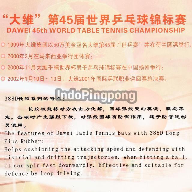 Dawei 388 D - Long Pips Bintik Bertahan Panjang 388D