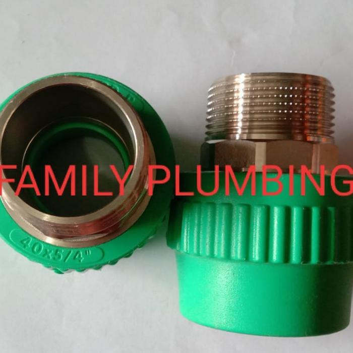 Shock Sock Sok Drat Luar Sdl 2,5 Inch Pp-R Male Threaded Thread Joint Adaptor Adapter 75 Dn75 75Mm X