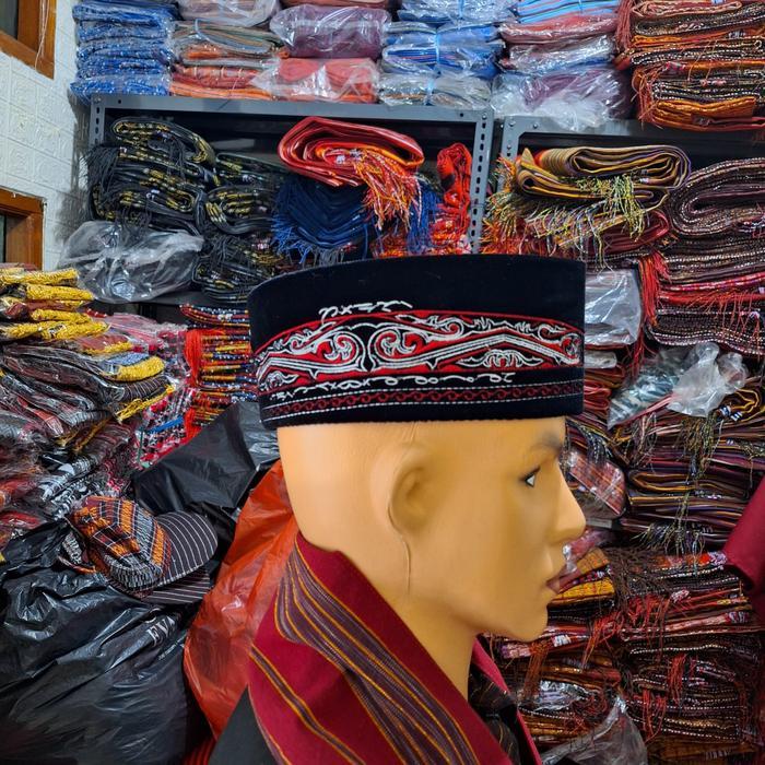 Terlaris Topi Peci Batak - Topi Songkok - Topi Gorga Batak - Peci Songkok Gorga