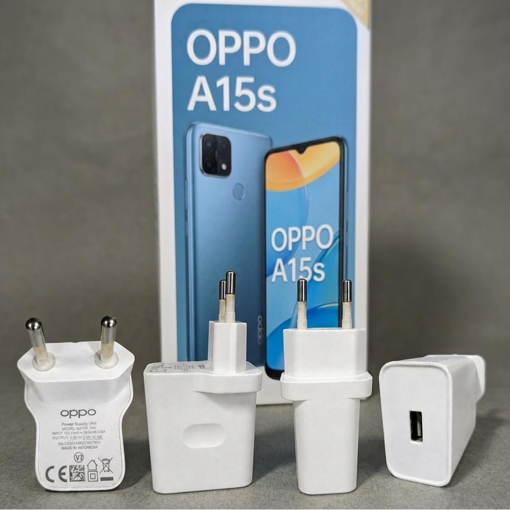 Charger Copotan OPPO OP92CAED Ori Bekas Fast Charging 18W 9V 2A Untuk OPPO A15s