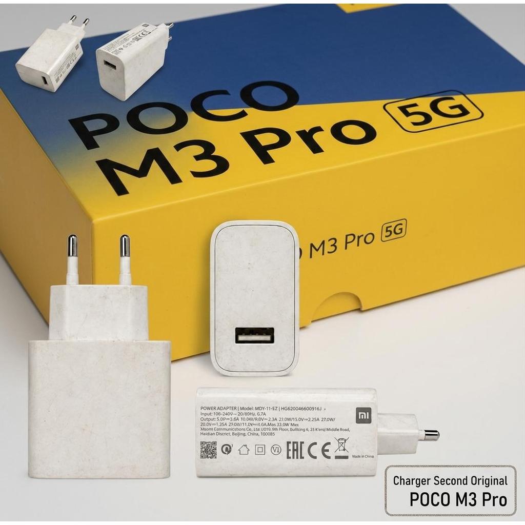 Charger HP Xiaomi MDY-11-EZ Original Second Turbo Fast Charging 33W 11V 3A POCO M3 Pro
