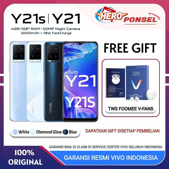 VIVO Y21 RAM 4/64 GB Y21S RAM 4/128 Y21 S 4/128 RESMI VIVO