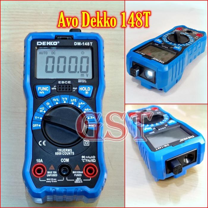 Avometer Digital Dekko Dm148T Avo Meter Dm 148T Auto