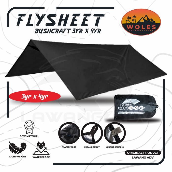 READY Flysheet Tenda 3x4M Bivak Camping Outdoor Bivak