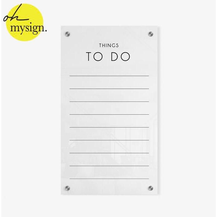 READY Planner Akrilik Schedule Board Acrylic Akrilik Planner
