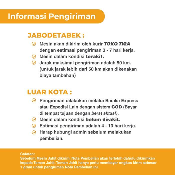 TERLARIS Mesin Jahit Post Bed / Pos Bed / Tungku Jarum Satu - TYPICAL (TY-810) READY