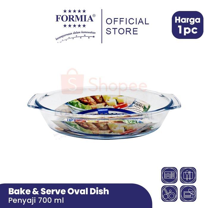 PROMO Formia Loyang Kaca Oval / Wadah Saji READY