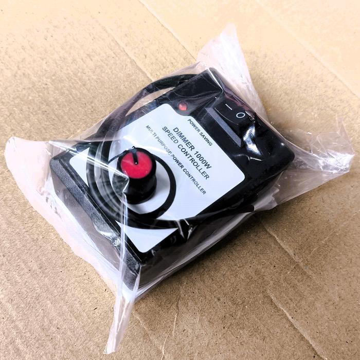 READY Dimmer AC 220V 1000W Pengatur putaran dengan Saklar ON OFF untuk gerinda bor dinamo kipas
