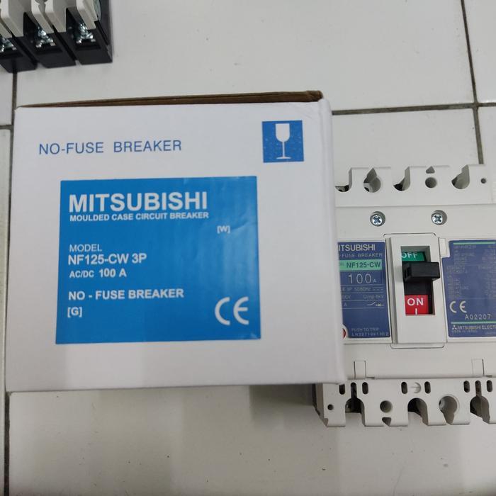 Nfb Mccb Breaker Mitsubishi Nf-125Cw Nf125-Cw 100A 100 A