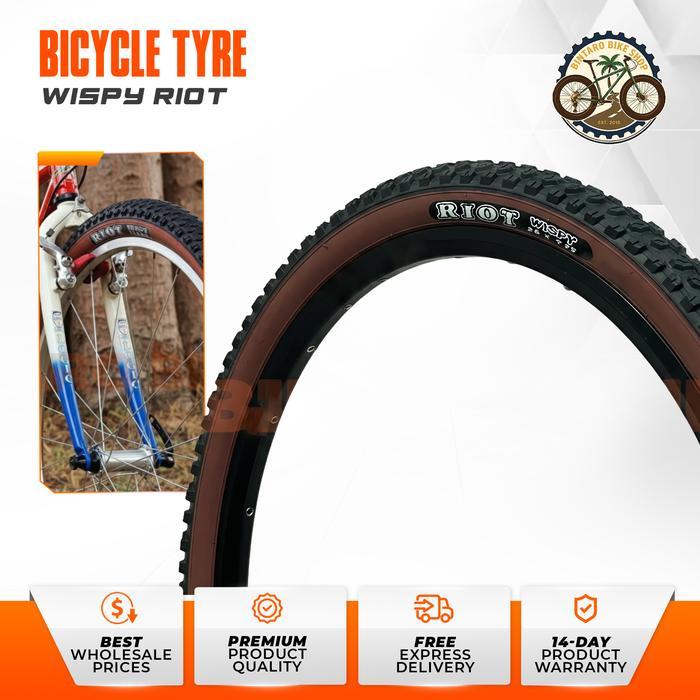 Ban Luar Sepeda Kalcer 26 X 2.125 Gumwall Tanwall Skinwall Wispy Riot Ban Sepeda Gunung Mtb Federal