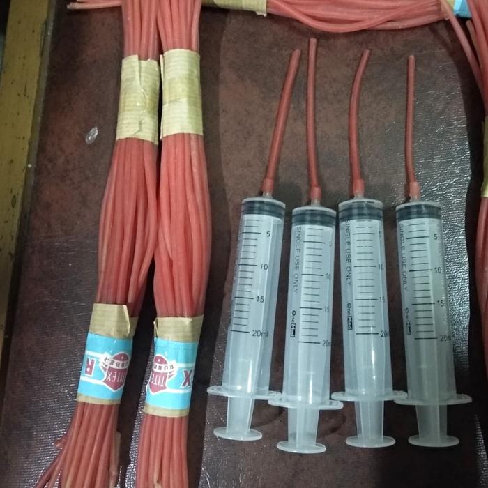 READY 2 set spet suntik + selang 30 cm