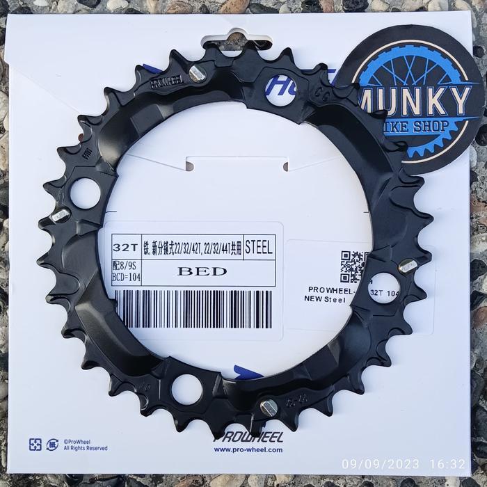 READY Chainring Prowheel 32 36T 38T BCD 104 BCD double chainring sepeda
