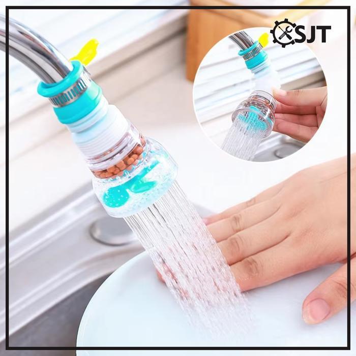 TERLARIS SJT - Mini Shower Head Biru Hijau Pink/ Sambungan Kran Air Cuci Piring Fleksibel Penyaring