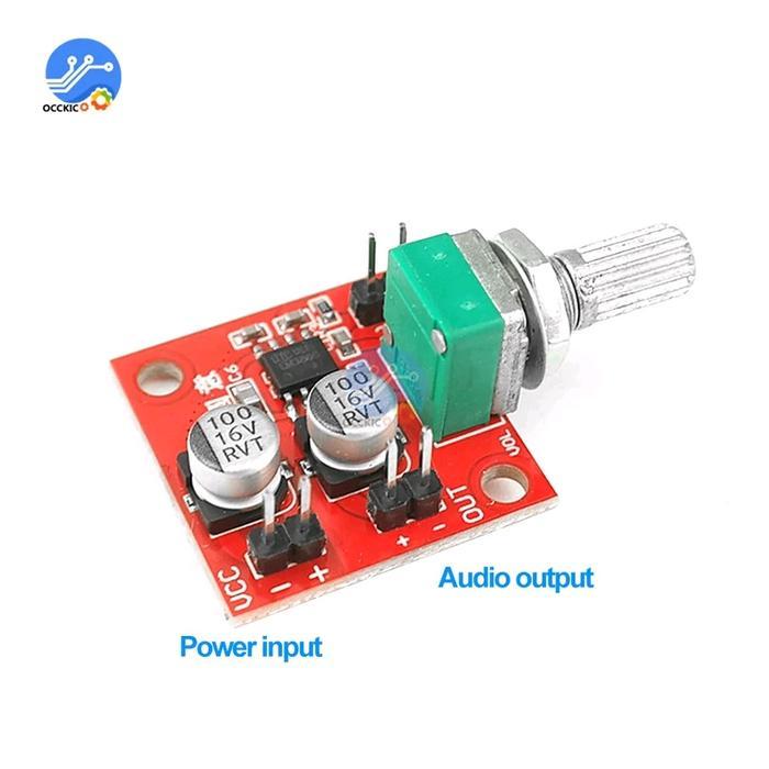 Module Microphone Mini MiC Pre Amplifier DC 5 - 12V LM 386 Gain 20- 200