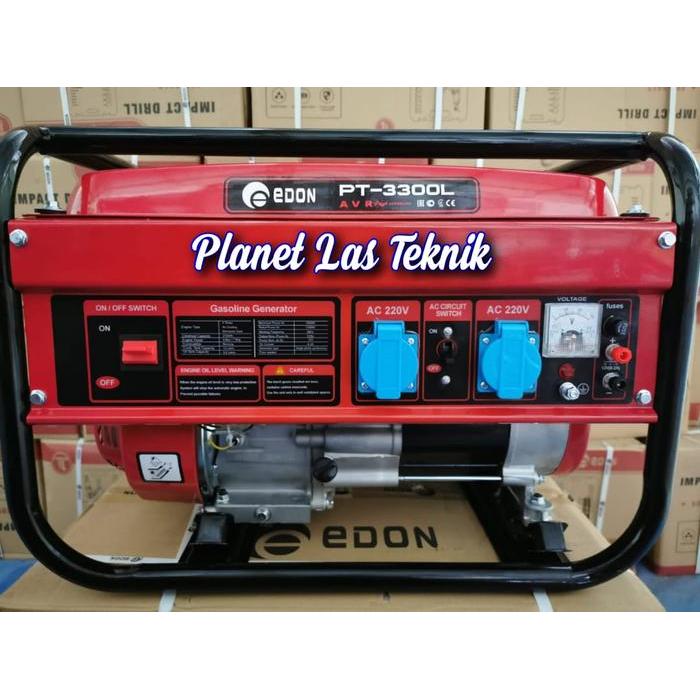 RELMARAMA GENSET Edon 3000Watt EDON PT3300L Gasoline Generator Bergaransi Resmi