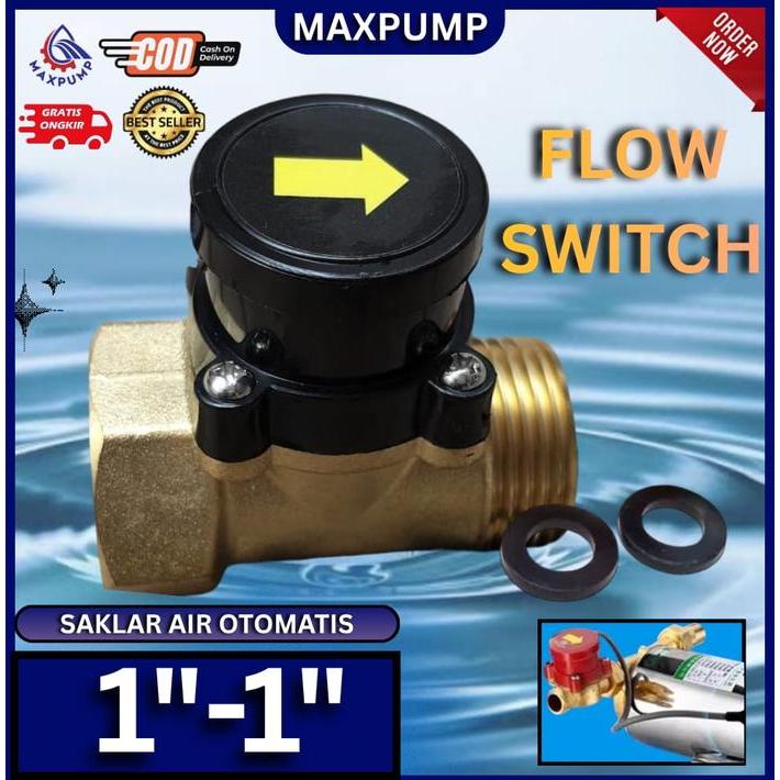 Schneider - Maxpump Water Flow Switch 1 Inch Otomatis Pompa Air Sperpart Flow Switch 1Inch Otomatis