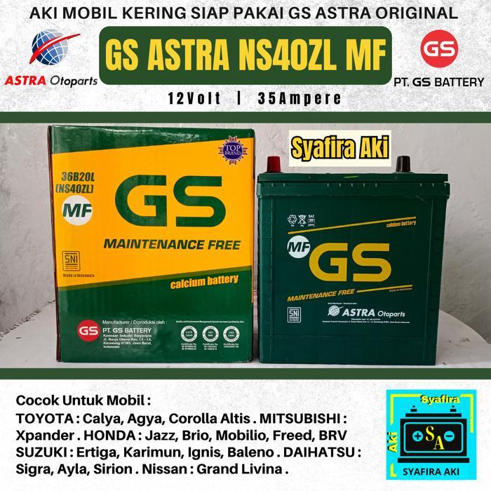 READY Aki mobil GS ASTRA Maintenance ns40ZL brio
