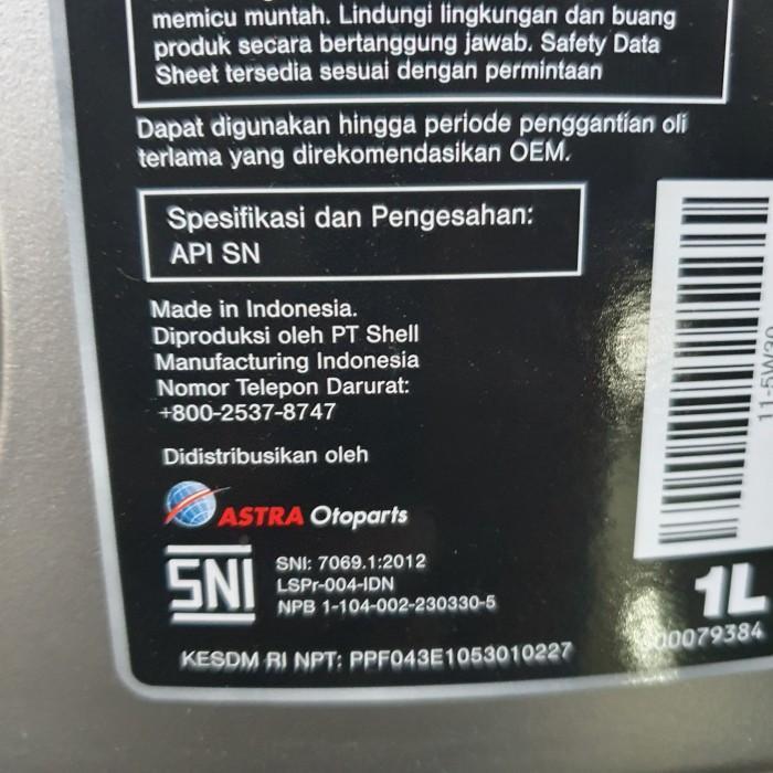 Terbaru Oli Oil Aspira Astra 5W 30 5W30 5W-30 Diproduksi Shell Oli Mesin Mobil 1 Liter