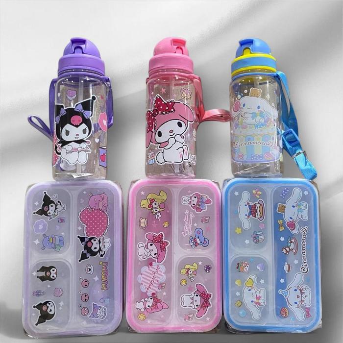 Kotak Makan/Lunch Box Set Makan Karakter Animals Bpa Free 3675/2361/2368 Co