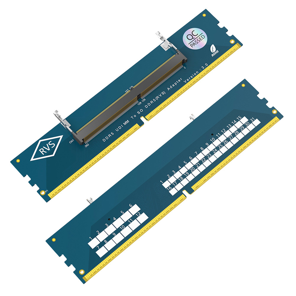 Laptop SO DDR5 RAM To Desktop DDR5 U-DIMM Adapter DDR5 SO-DIMM Gaming Laptop RAM Memory Module DDR5