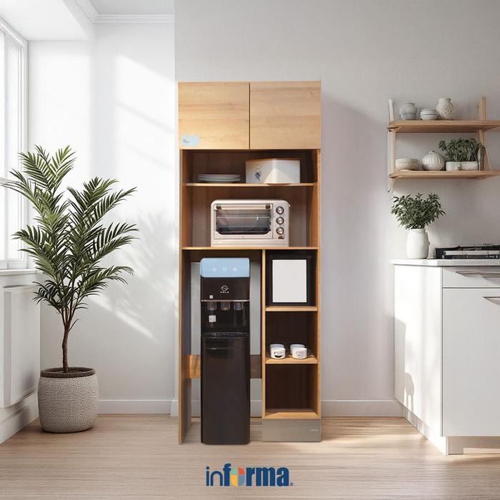 Informa Prescoot Kabinet Dapur Oak - Cokelat Lemari Dapur Kabinet Pantry Rak Kitchen Set Storage Mas