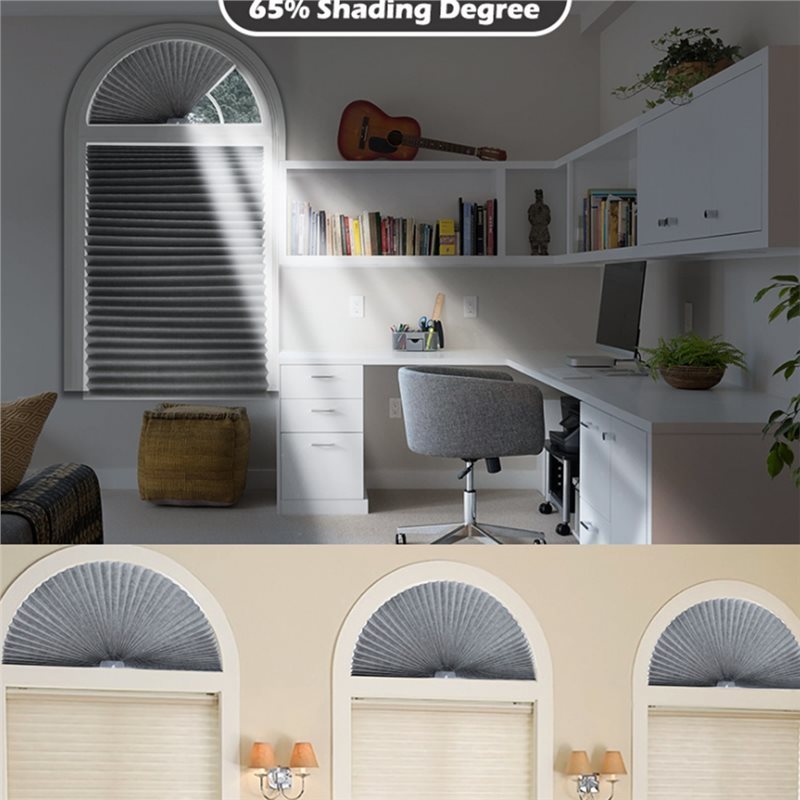 NewArched Window Honeycomb Blinds Blinds Semicircular Blinds