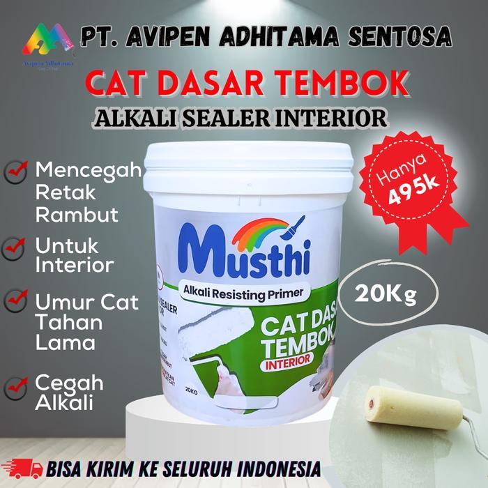 Cat Dasar Tembok Alkali Sealer Interior Musthi Paint 20 Kg Cat Alkali Sealer