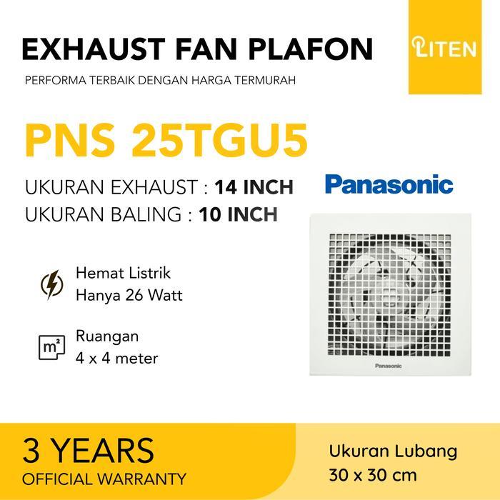 PANASONIC 25 TGU 25TGU Ceiling Exhaust Fan 10 inch Plafon Kipas / Hexos Fan Plafon Panasonic