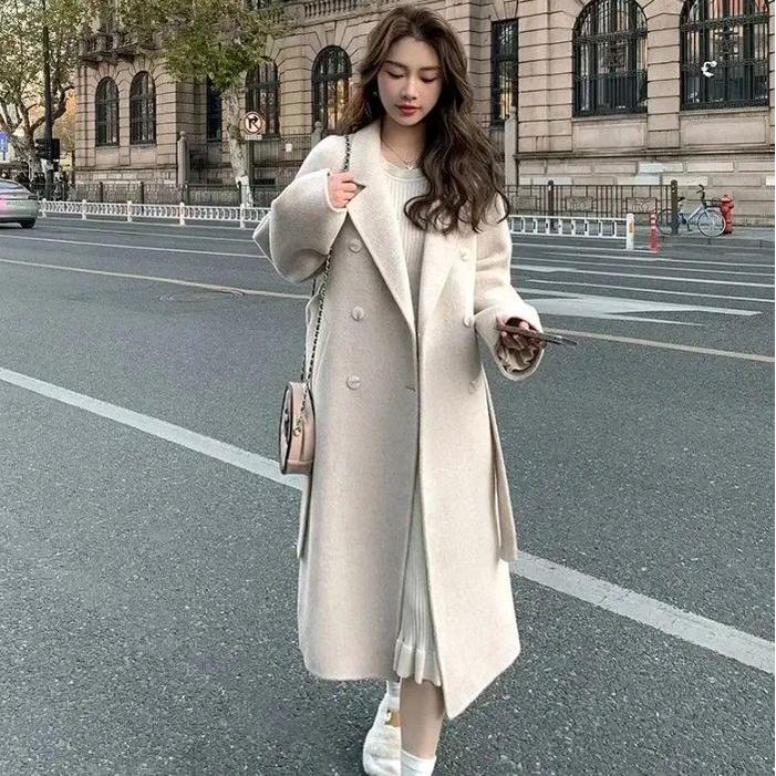 Promo Jaket Blazer Long Coat Import Premium Coat Pocket Katun Import Terbaru Wanita Cewek Panjang