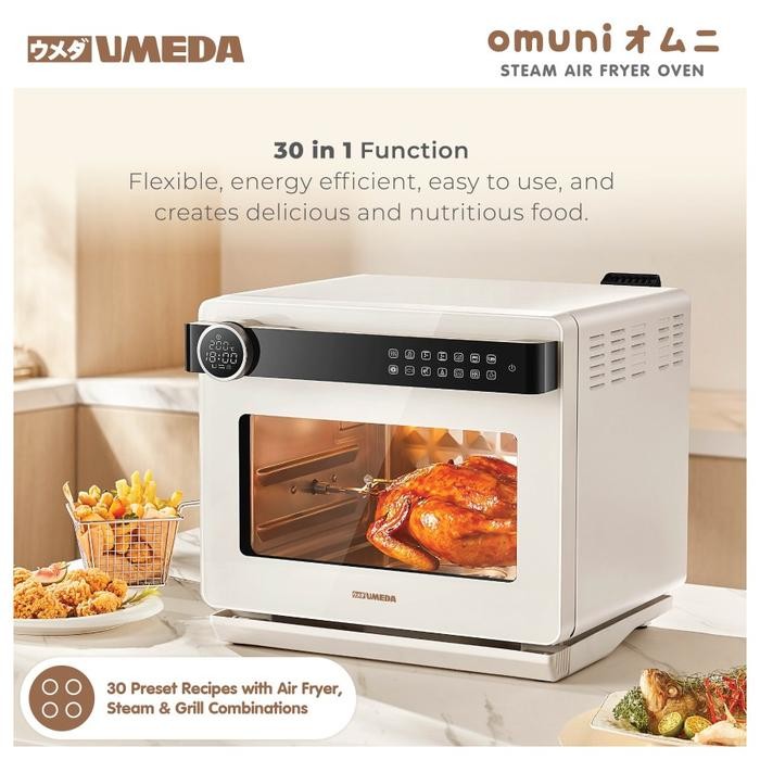 Umeda Omuni Steam Air Fryer Oven 30 IN 1 / Oven Listrik Kapasitas 25L